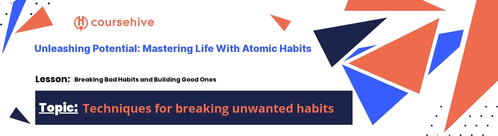 topic 6Case studies in transforming habits  header image