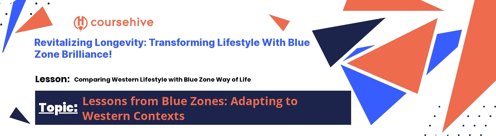 topic 6Lessons from Blue Zones: Adapting to Western Contexts  header image